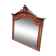 Renaissance mirror in solid carved oak, 19th century, 120x125cm