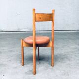 Mid-Century Modern Dining Chairs in the style of Charlotte Perriand, France, 1960s, Set of 4