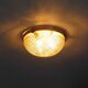 Bronze Cut Glass Ceiling Light: Mid-Century French Louis XVI Ceiling Lamp