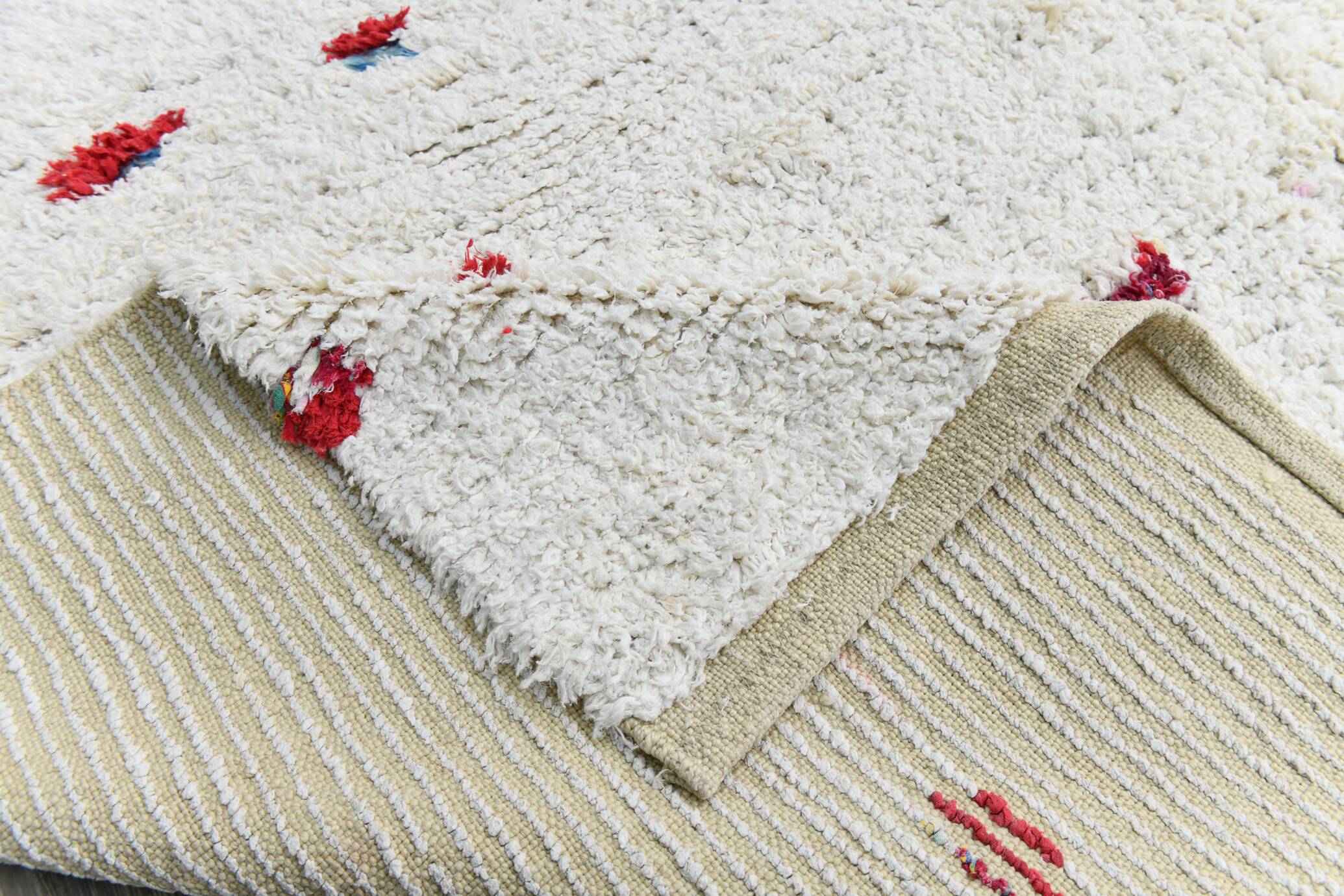 6x9 Off White Contemporary Vintage Rug, 198x277Cm