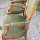 2 Louis XVI Trianon cabriolet armchairs