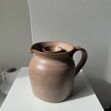 Rosé pitcher with internal compartment in stoneware