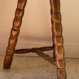 Wooden stool tripod vintage