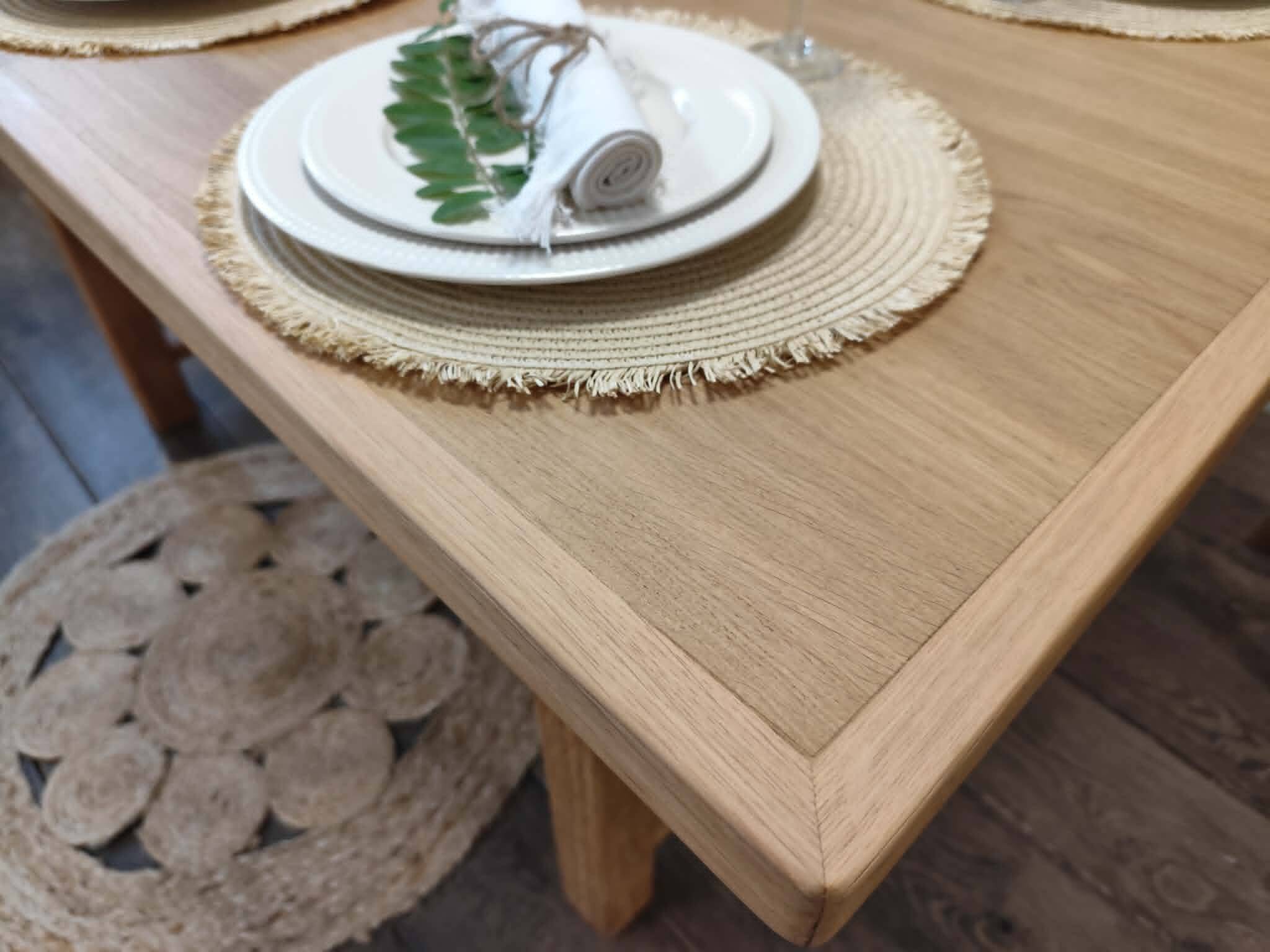 Table en chene massif avec rallonges