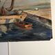 Ancient painting, marine oil on canvas 60s/70s