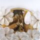 Ernst Palme crystal flower lamp, 1970s