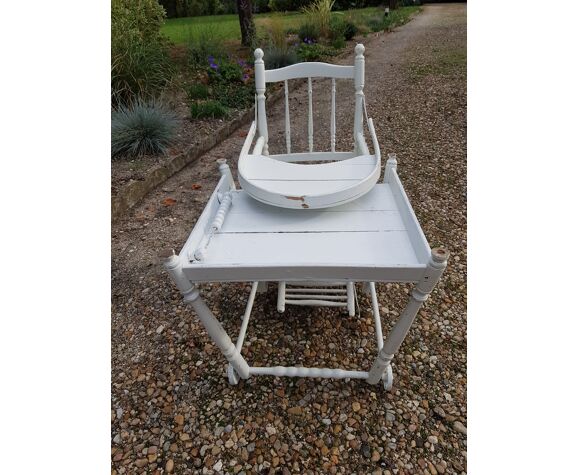 Ancienne Chaise Haute De Bebe Blanche Selency Ancienne Chaise Haute De Bebe Blanche Selency