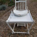 Old white baby high chair