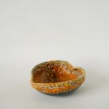 Ashtray in Fat Lava, yellow, 1970 - 15 x 5.5 cm