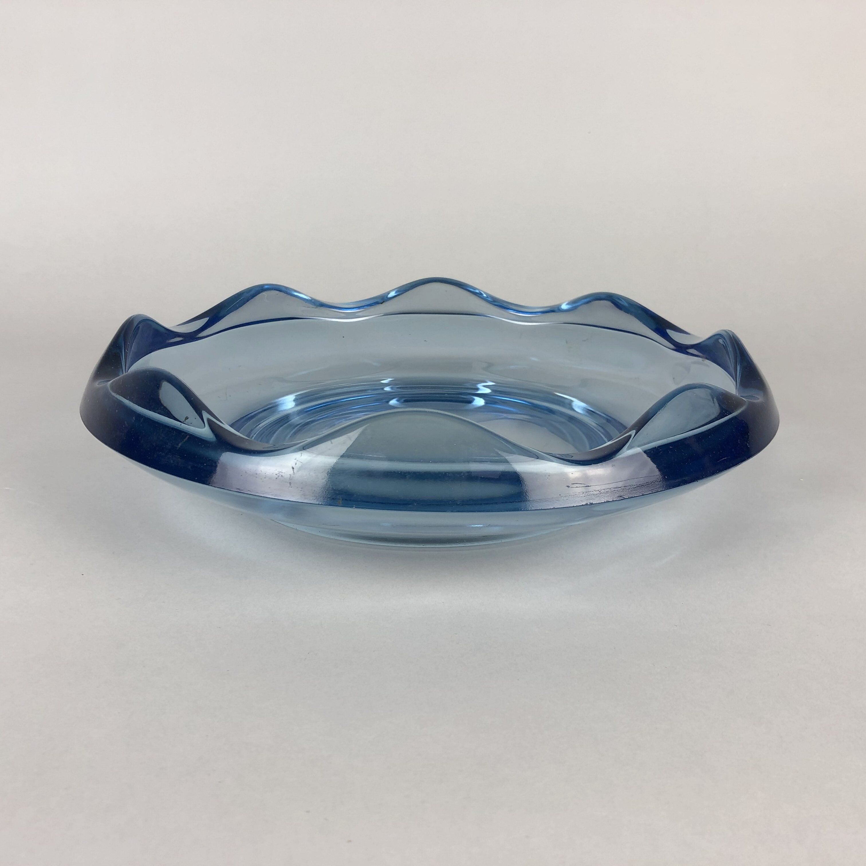 Heavy Glass Bowl by Rudolf Jurnikl, Czechoslovakia 1960's