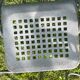 Set of 13 folding chairs in sandblasted metal, Plichaise Souvignet