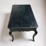 Louis XV Style Flat Desk Black Lacquered 19th Century