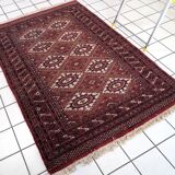 Tapis vintage afghan Ersari fait main en laine – 123 x 183 cm