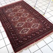 Tapis vintage afghan Ersari fait main en laine – 123 x 183 cm