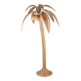 Rattan "coconut/palm" floor lamp
