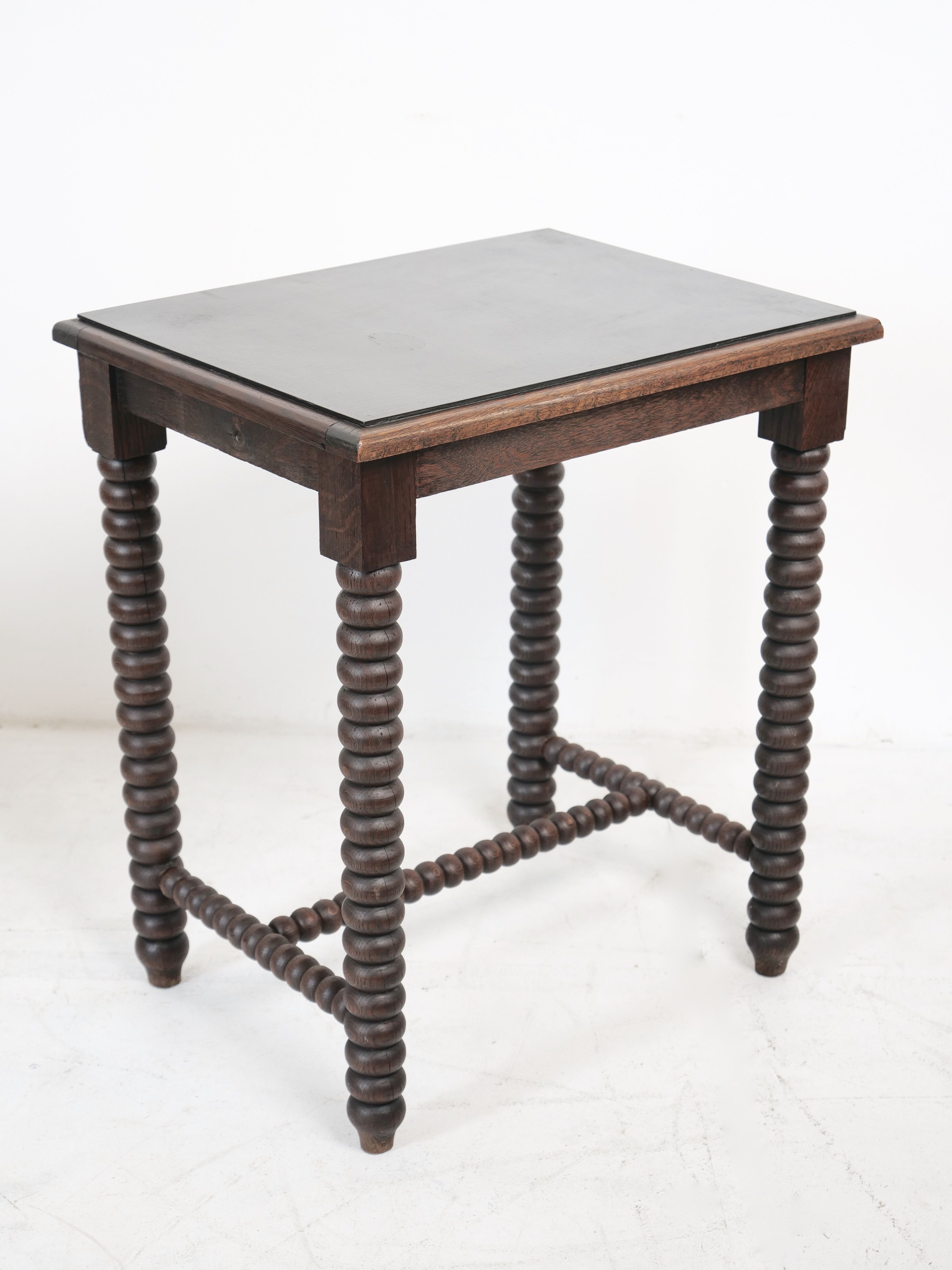 Wooden table legs in coils