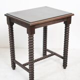 Wooden table legs in coils
