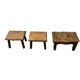 Stools/plant stands/vintage wooden side table