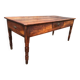 Antique farmhouse table in solid cherry wood with 3 drawers.