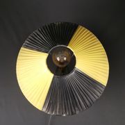 Bedside lamp vintage ceramic black and yellow