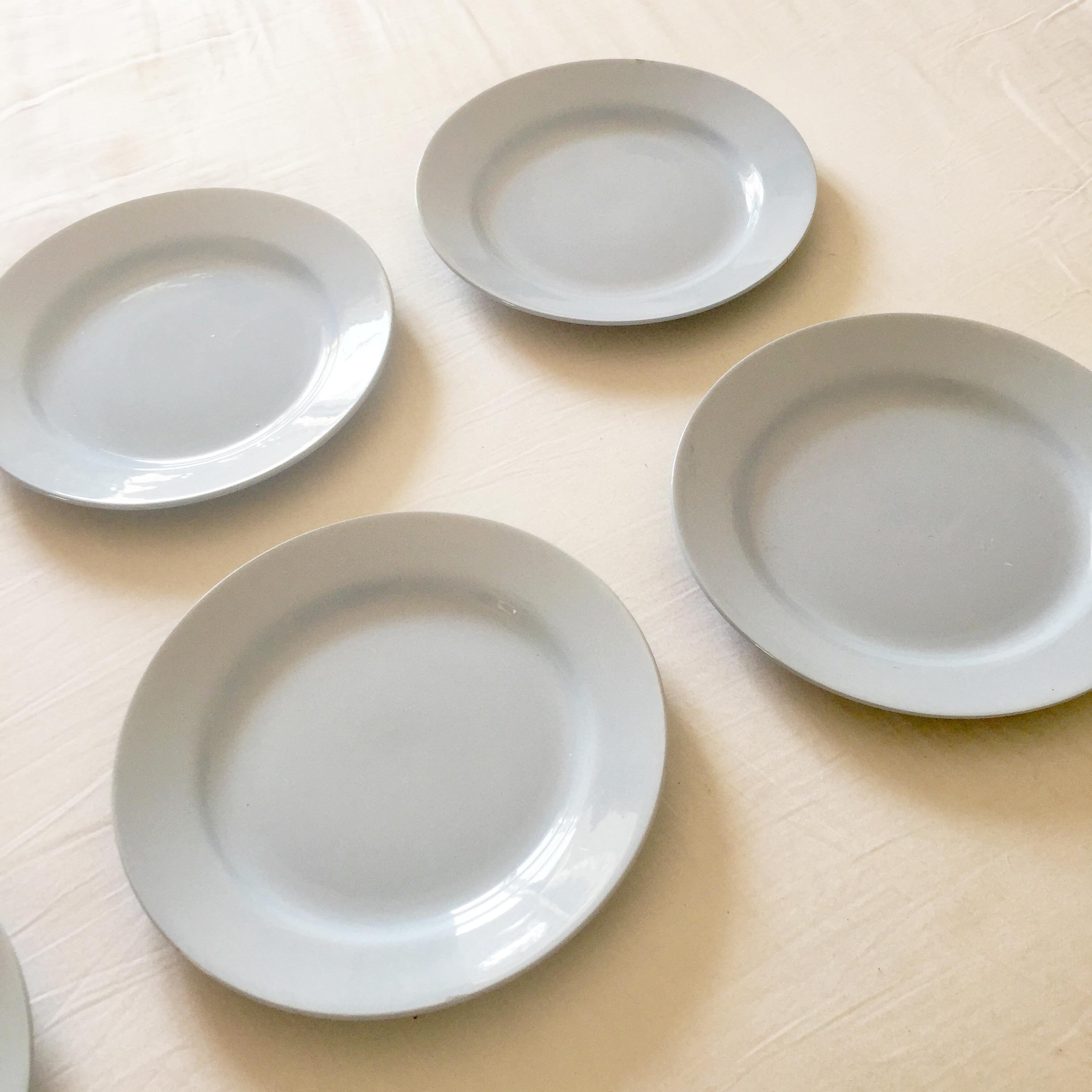Set of 6 HBCM Montereau plates