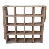 Wooden wall shelf 16 boxes