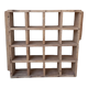 Etagère murale bois 16 cases