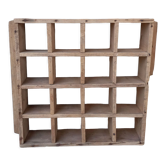 Etagère murale bois 16 cases