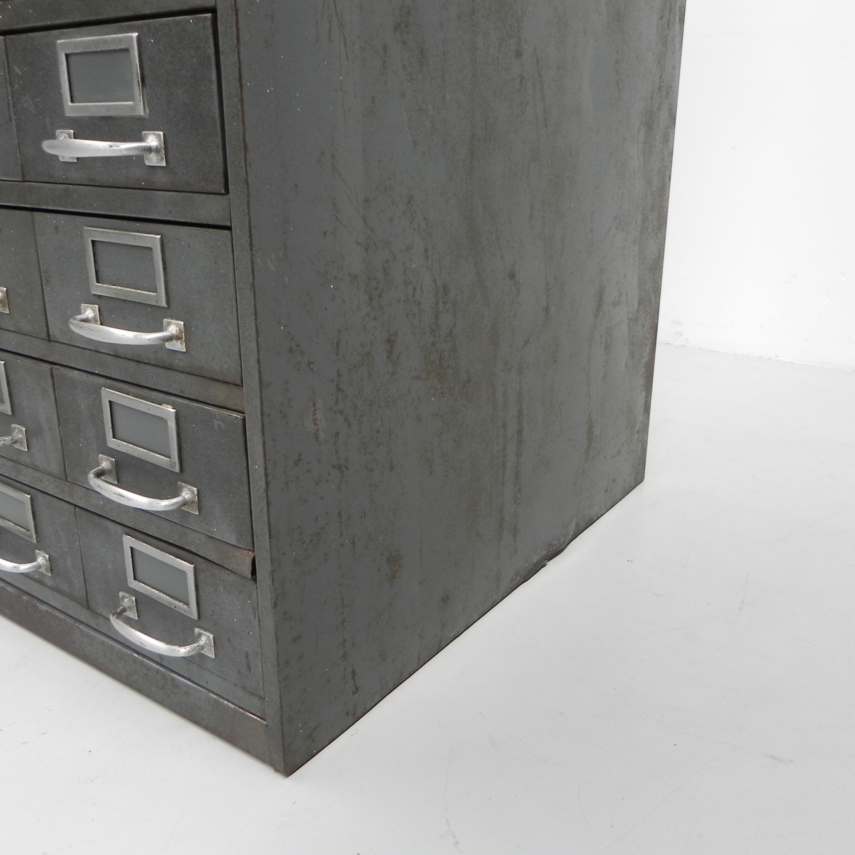 Industrial Steel Chest of Drawers with 20 Drawers