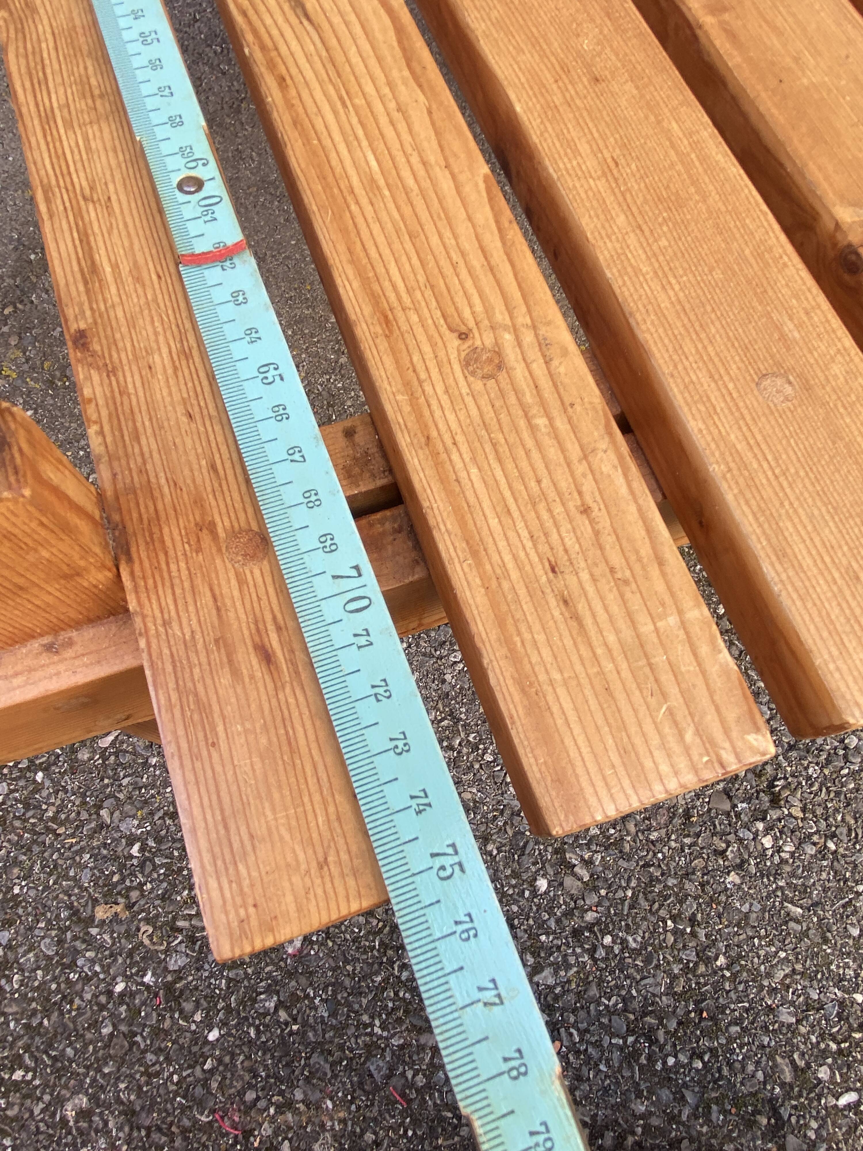 Scandinavian style coffee table, vintage pine, 1970s bohemian decor