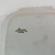 Pink cake dish with floral decoration Limoges