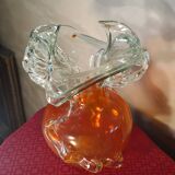 Murano glass vase, Venetian vase, hand blown glass vase
