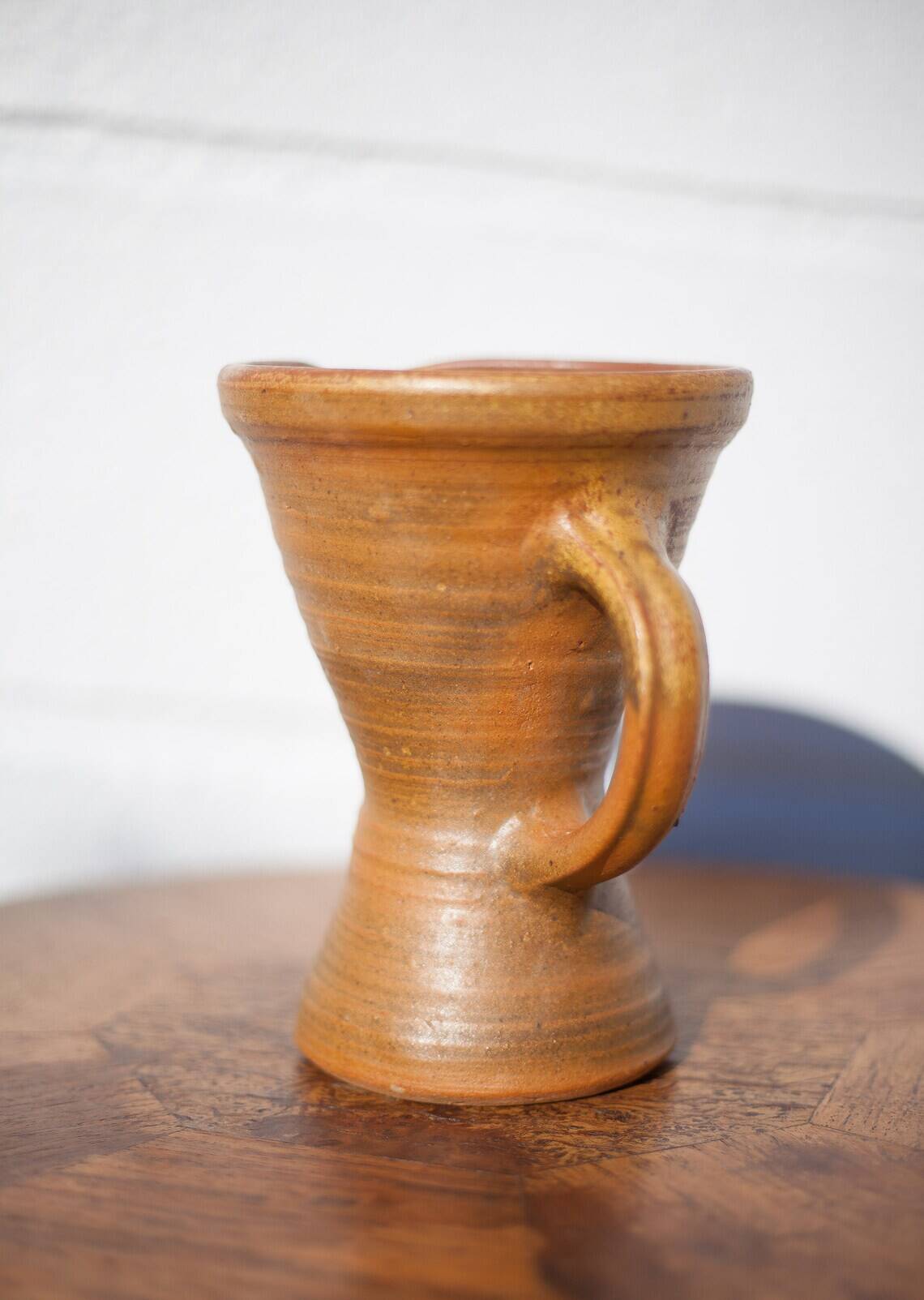 Vintage pitcher, vintage jug, pottery signed Paul Igom Bavil?, artisanal pottery, carafe, vase