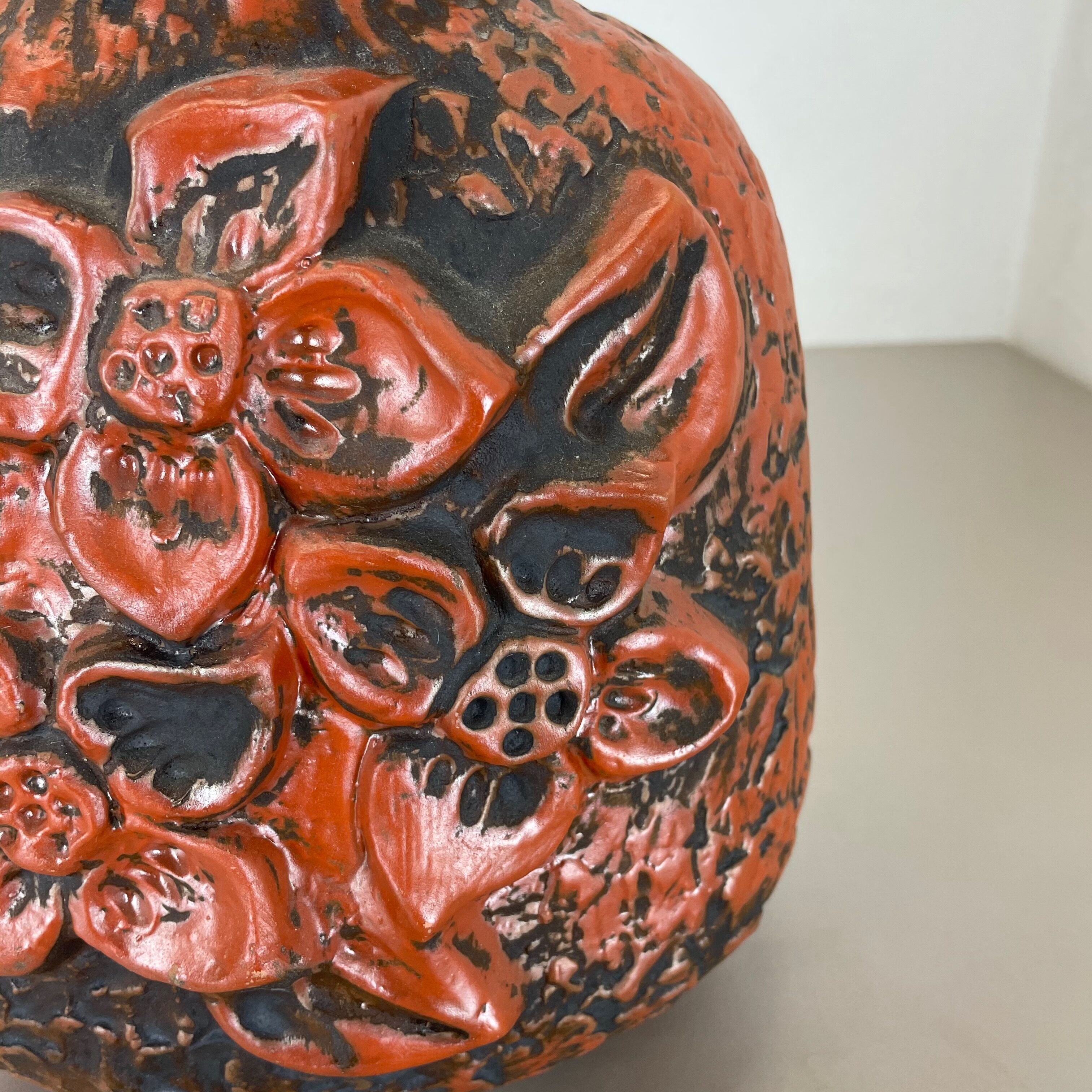 Fat Lava Ceramic Pottery Vase Heinz Siery Carstens Tönnieshof, Germany, 1970s