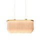 Hans Agne Jakobsson Silk fringe & brass pendant model T607, circa 1960.