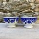 Petits bols anciens Badonviller décor bleu cobalt