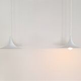 Set of 2 white "Micro" Semi pendant lamps by Claus Bonderup & Torsten Thorup for Lyfa