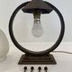Sculptural Art Deco Table Lamp With Frosted Glass Shade, 1930s