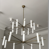 White chandelier ERIC brand JLC