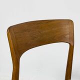 Teak and Bouclé Dining Chairs from Korup Stolefabrik, 1960s, Set of 4