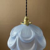 Art Deco molded glass pendant light