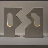 Pair of workshop lamps