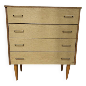 Commode scandinave en bois, années 70