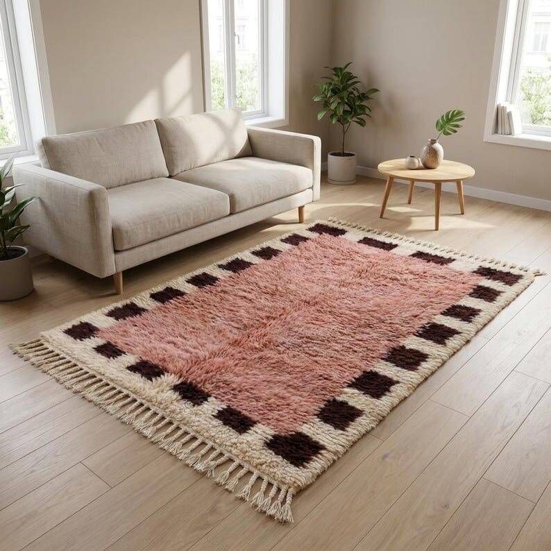 Handmade traditional natural wool rug 150/250 cm