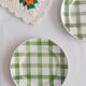 Set of 2 dessert plates Moulin des Loups, Tablecloth