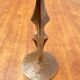 Brutalist metal candlestick mid-century