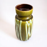 West Germany vintage green ceramic vase from West Germany, 50s