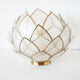 Wall lamp in vintage mother-of-pearl petals
