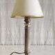 Table lamp in gilded brass and marble - mid 20th century.