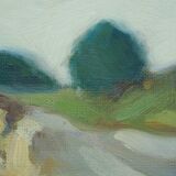 Fritz Kärfve (1880-1967) swedish modern landscape, 1960s, oil on canvas, framed